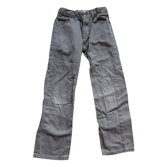 Boys Levis 514 Straight Leg Gray Wash Jeans - Sz 8 Regular - Picture 1 of 2